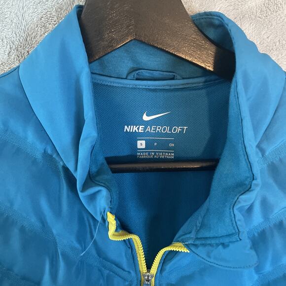 Nike Aeroloft Men's puffer jacket standard fit blue Size 6 - Picture 3 of 9